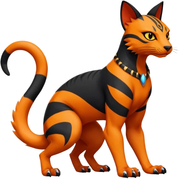 Salandit-Torracat-Bastet-Fakémon-hybrid-creature (full body)  emoji