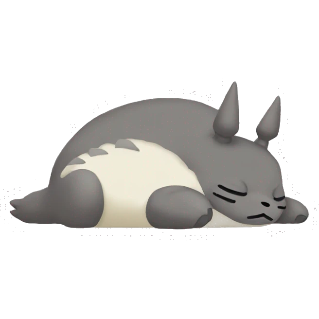 Totoro sleeping  emoji
