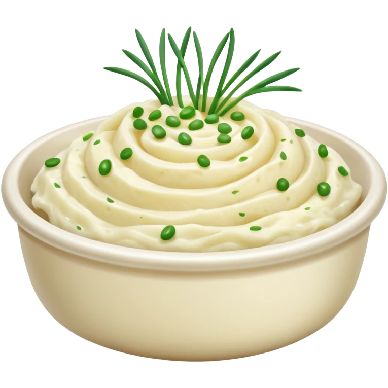 Mashed potatoes with chives emoji