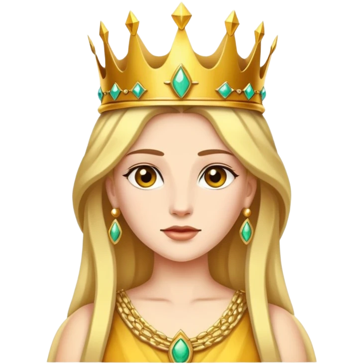 Hera, the queen of the Olympian gods in Greek mythology, was the goddess of marriage, women, family, and childbirth emoji
