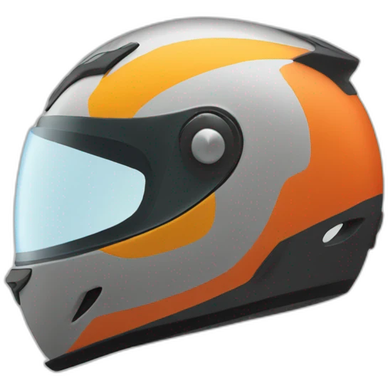 racing helmet colored emoji