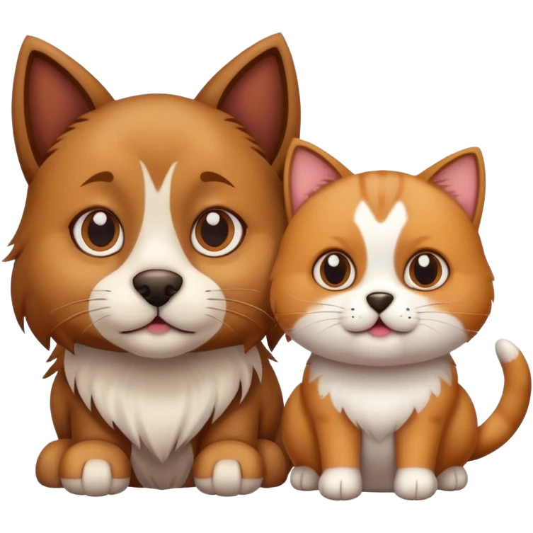 Cat with dog emoji