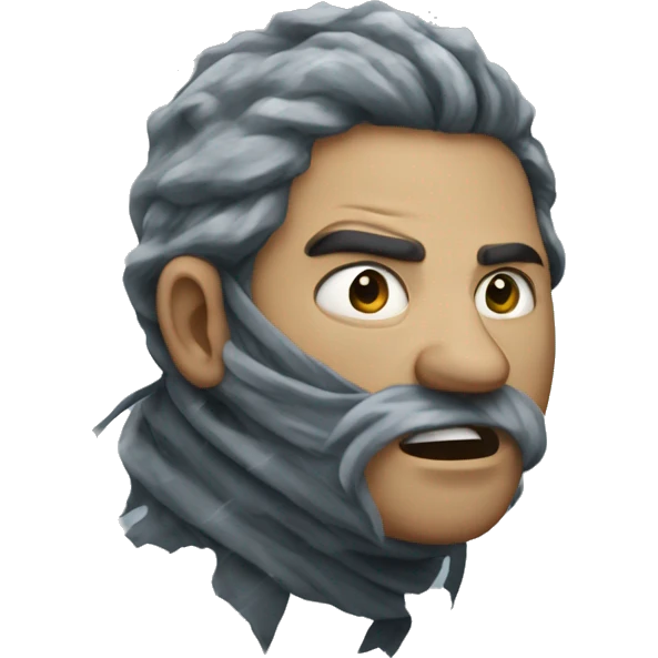 violent windy snow storm emoji
