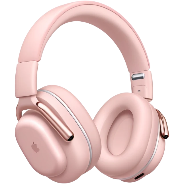 Airpods max light pink  emoji