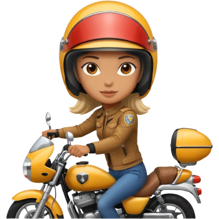 دختر موتور سوار emoji