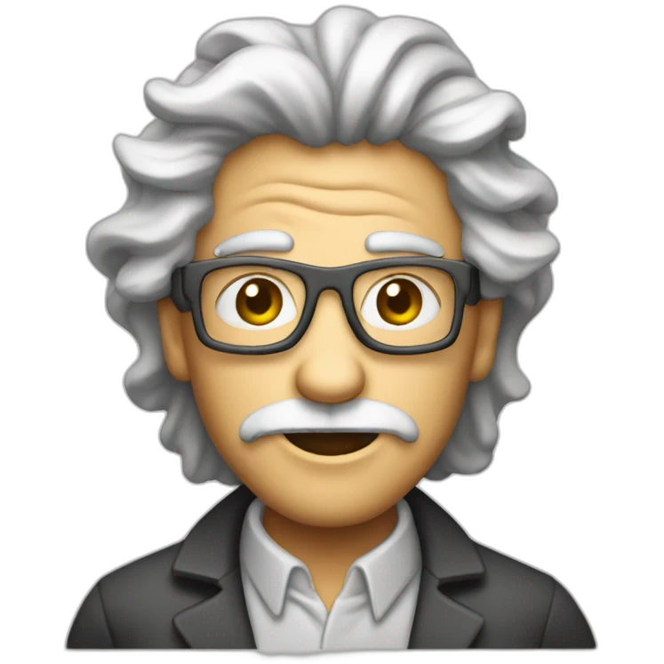 mutantmad scientist bold outline emoji