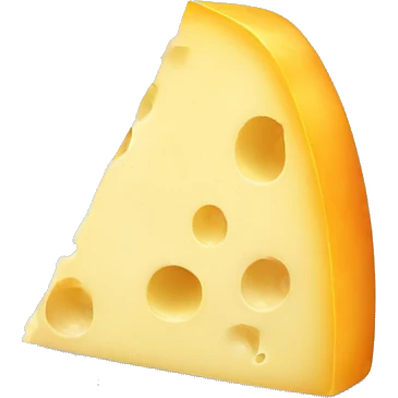 cheese with hidden face emoji