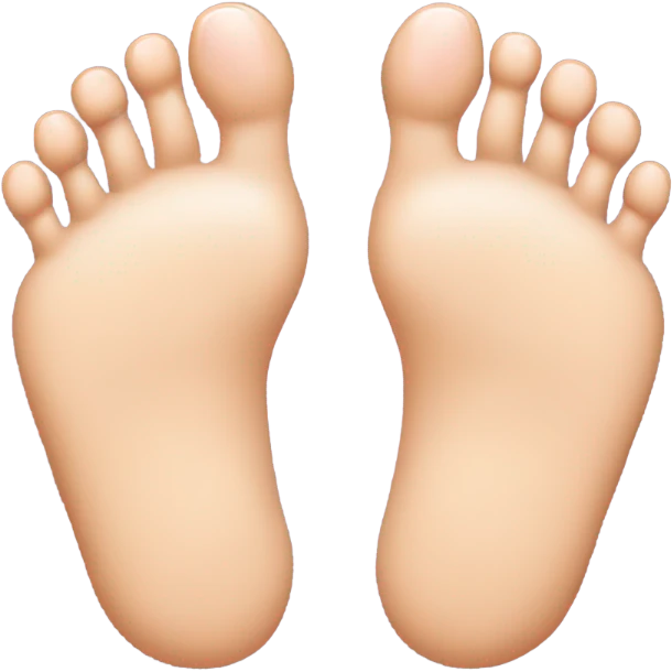 Foot with only 4 toes the baby toe should be missing emoji