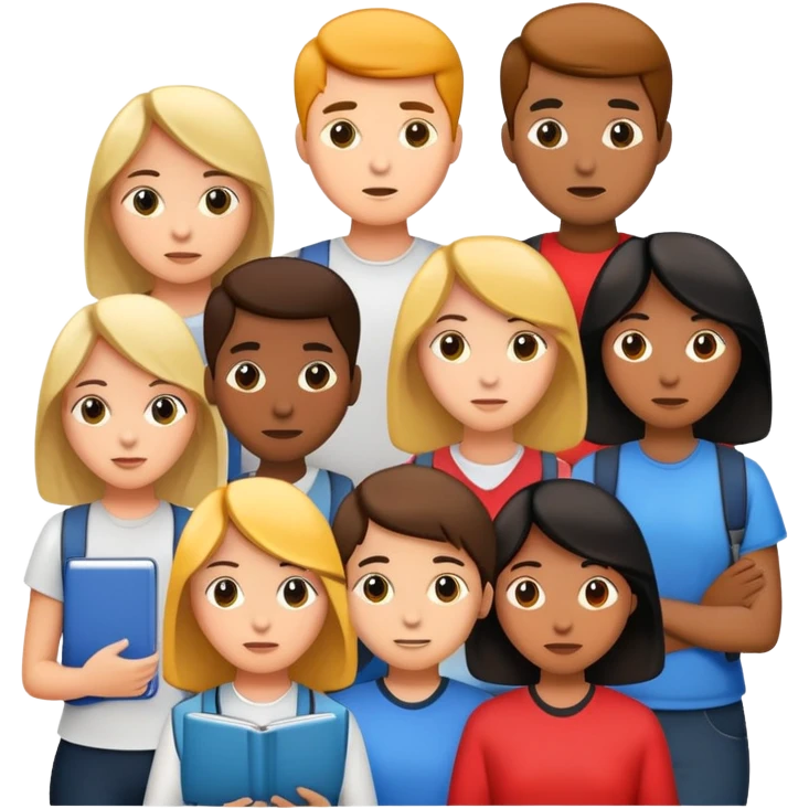 students discussion emoji