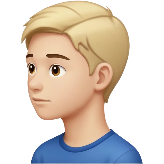 teenage boy side view emoji