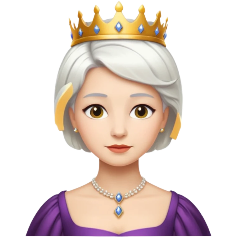 short white hair queen emoji