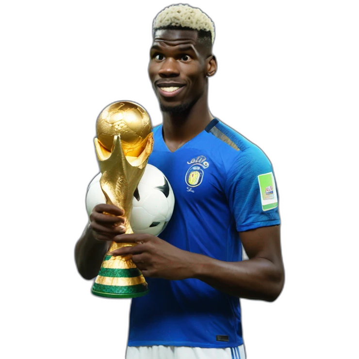 paul pogba with world cup emoji