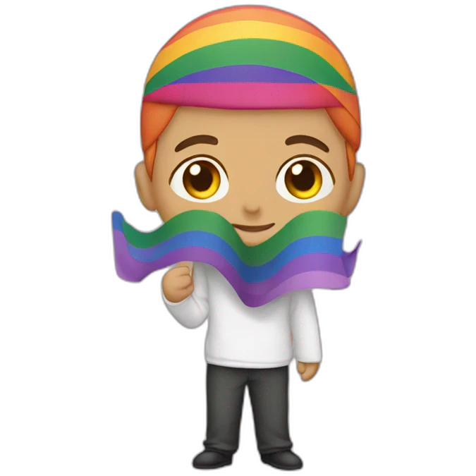 LGBT flag muslim emoji