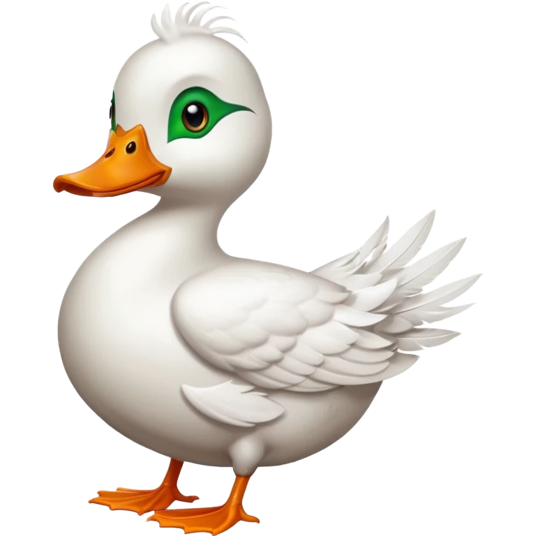 Duck holding large blank sign emoji