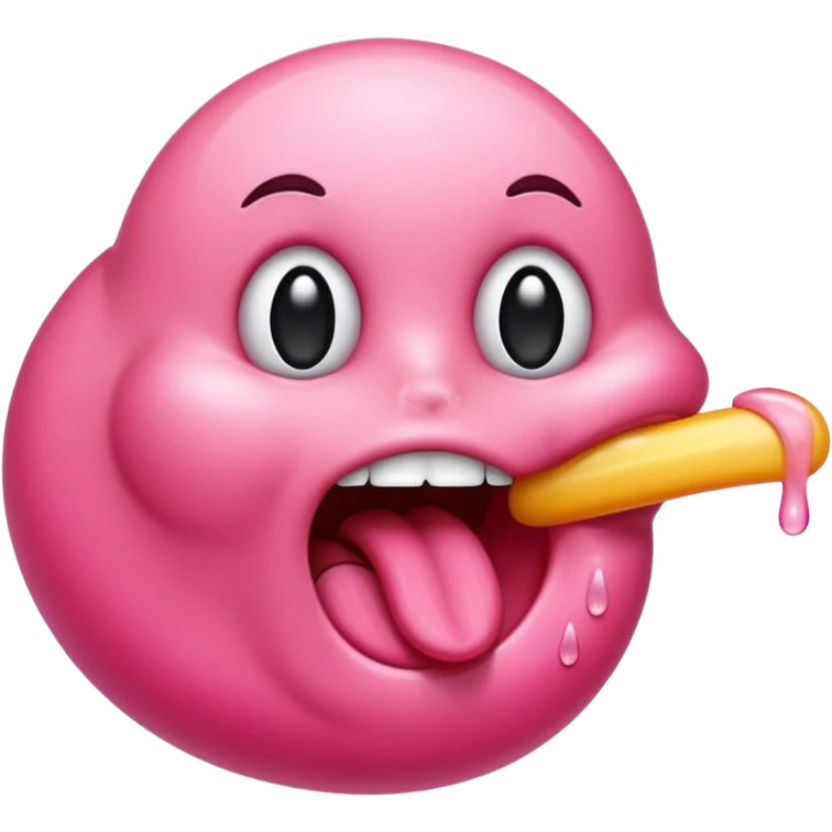 Hot tongue licking emoji emoji