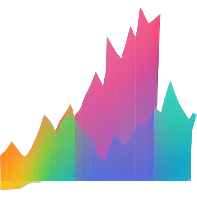 vaporware color trending up chart up and to the right  emoji