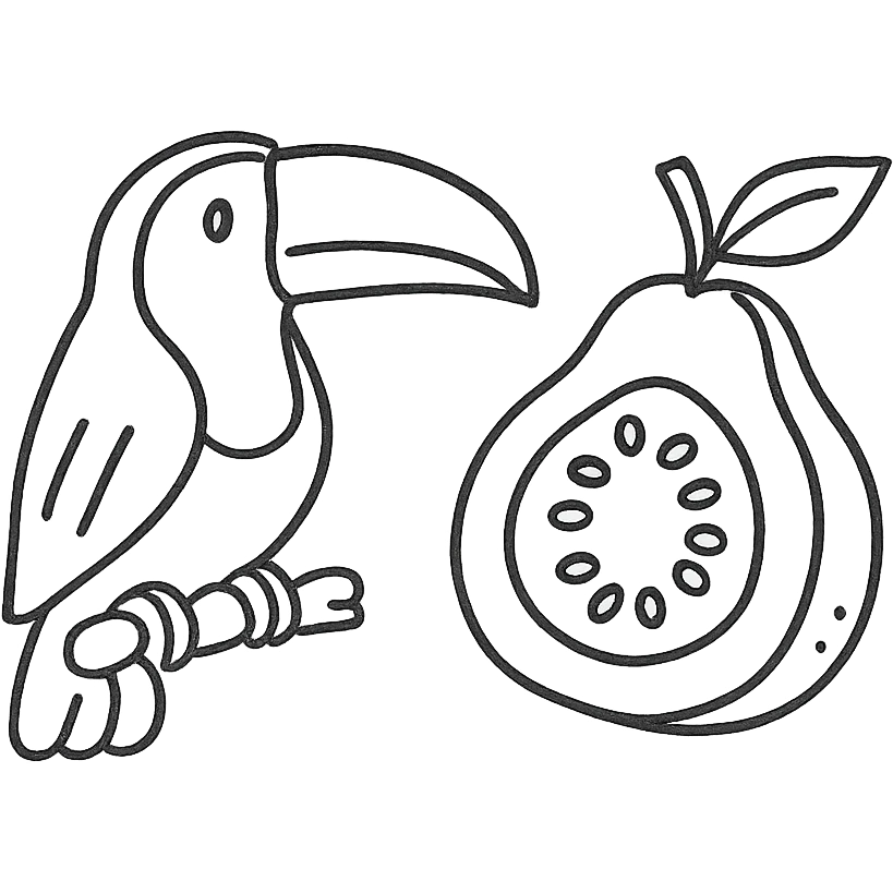 toucan and guava emoji