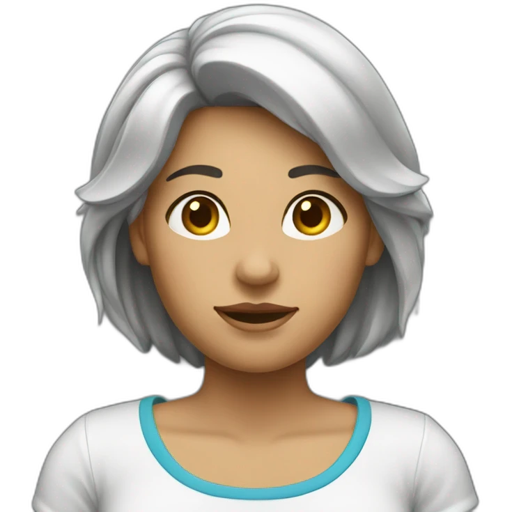 Femme qui soulève des poids  emoji