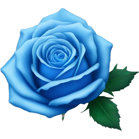 Blue rose emoji