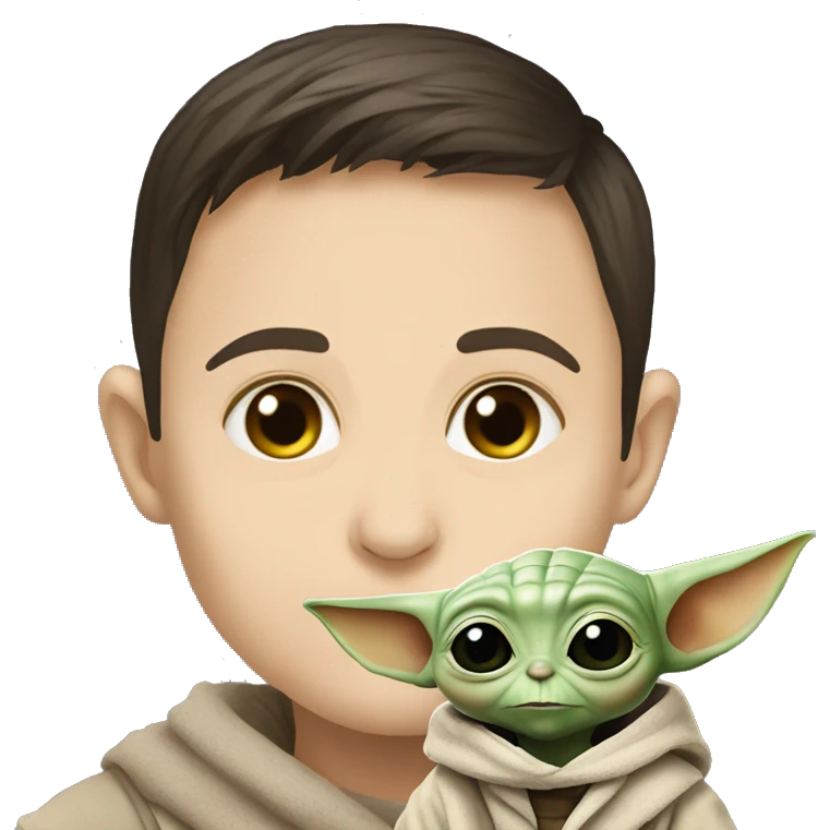 Baby Yoda with Pavel Durov emoji