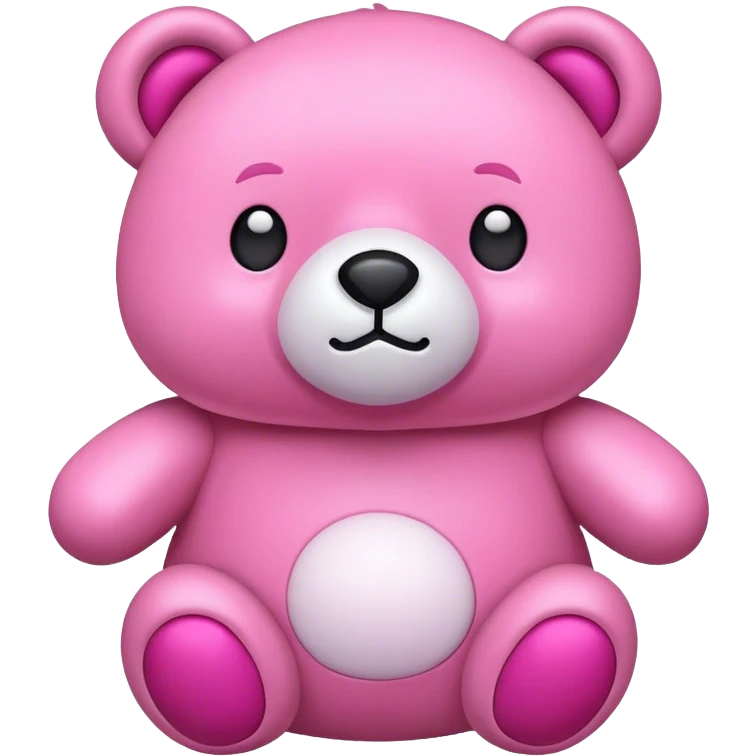pink stuffed bear emoji