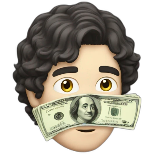 josh brener from silicon valley smelling cash emoji