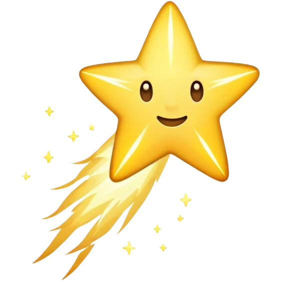 Shooting star emoji