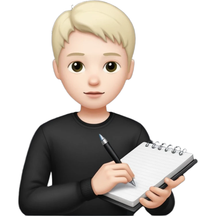 emo notebook emoji