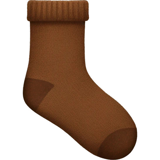 Brown socks  emoji