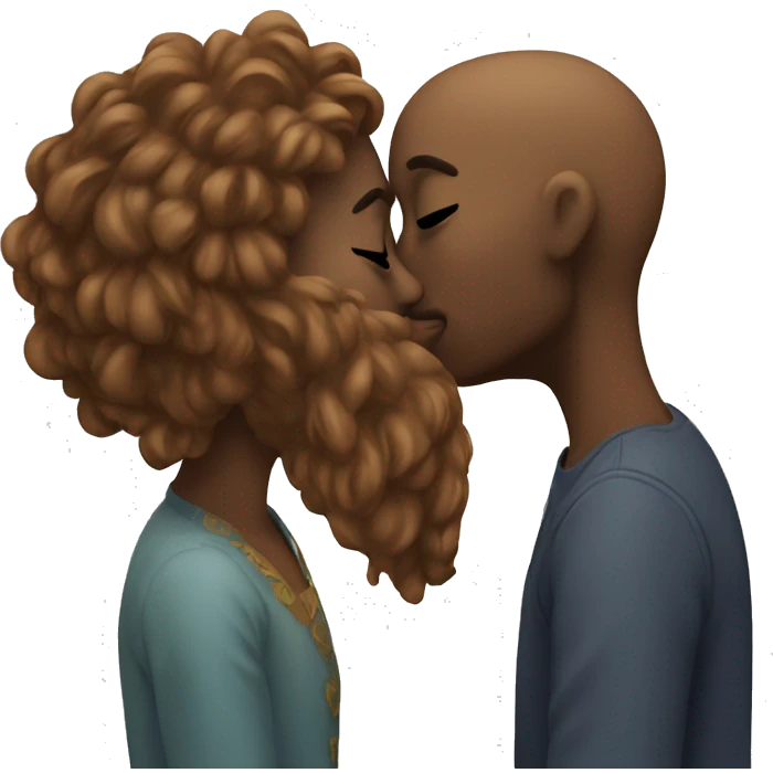 lovers kissing emoji