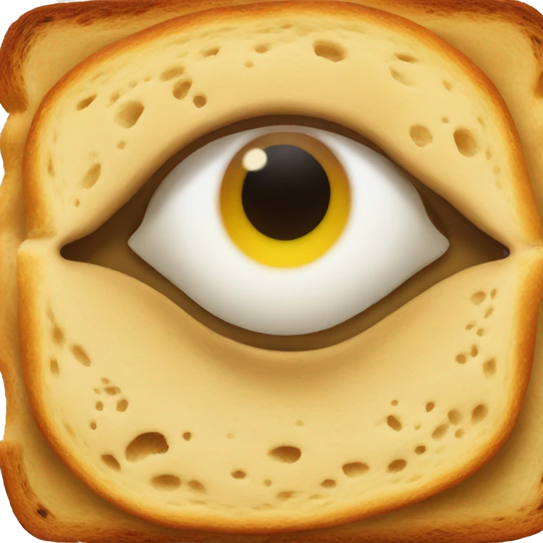 eye in bread emoji