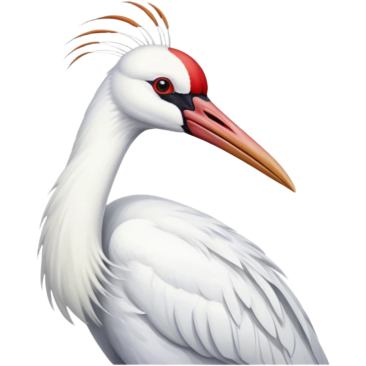 Siberian crane emoji