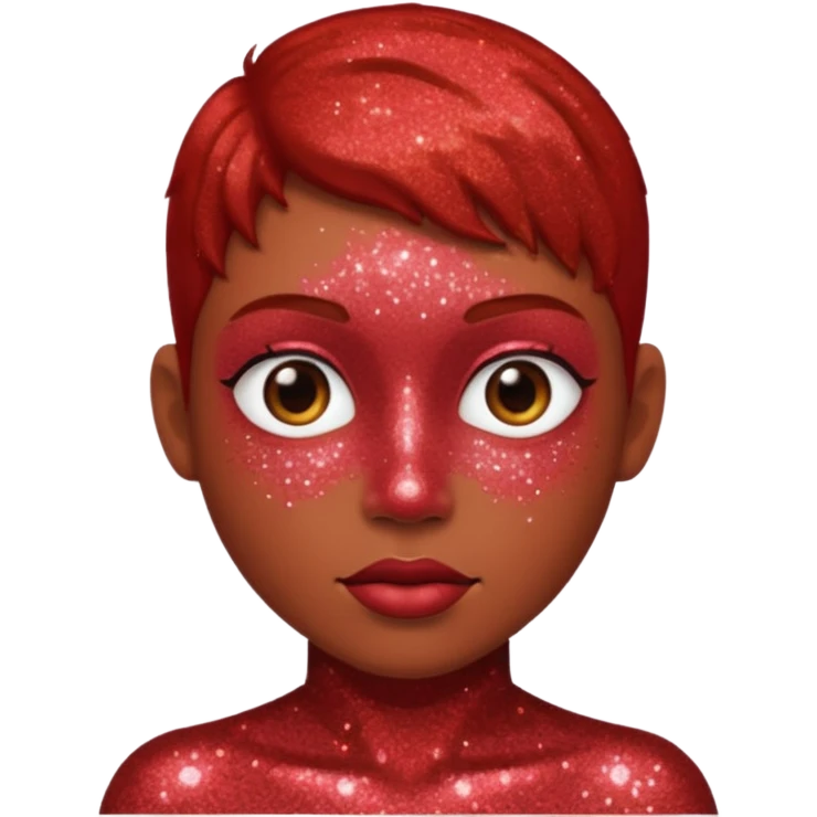 glitter red user emoji