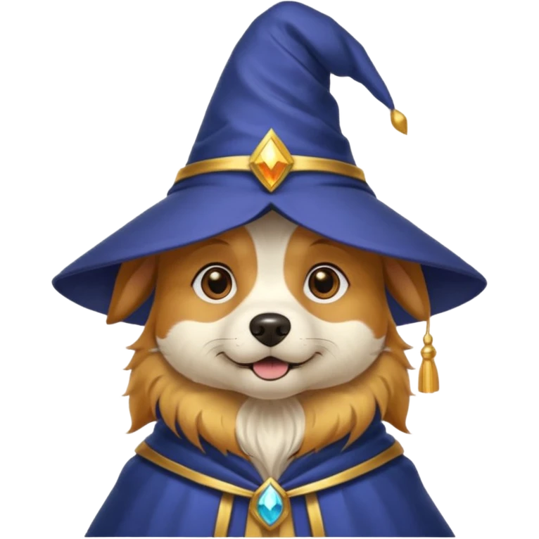 Dog wizard emoji