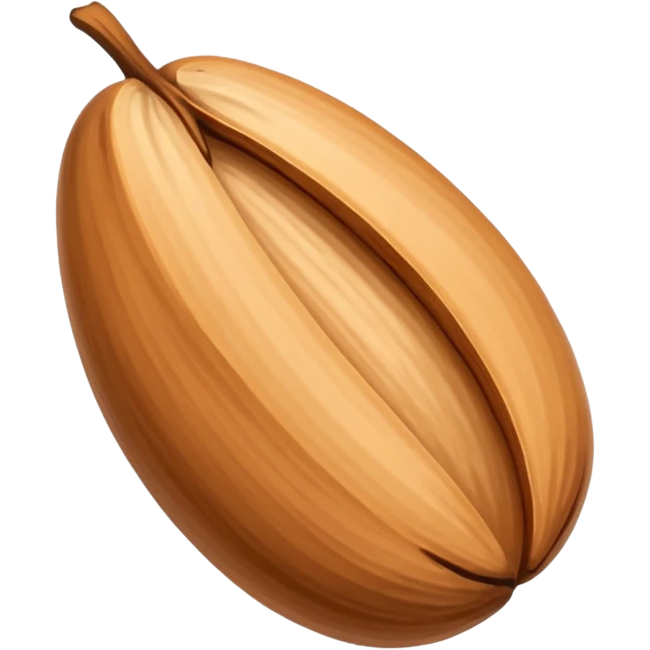 peeled almond emoji