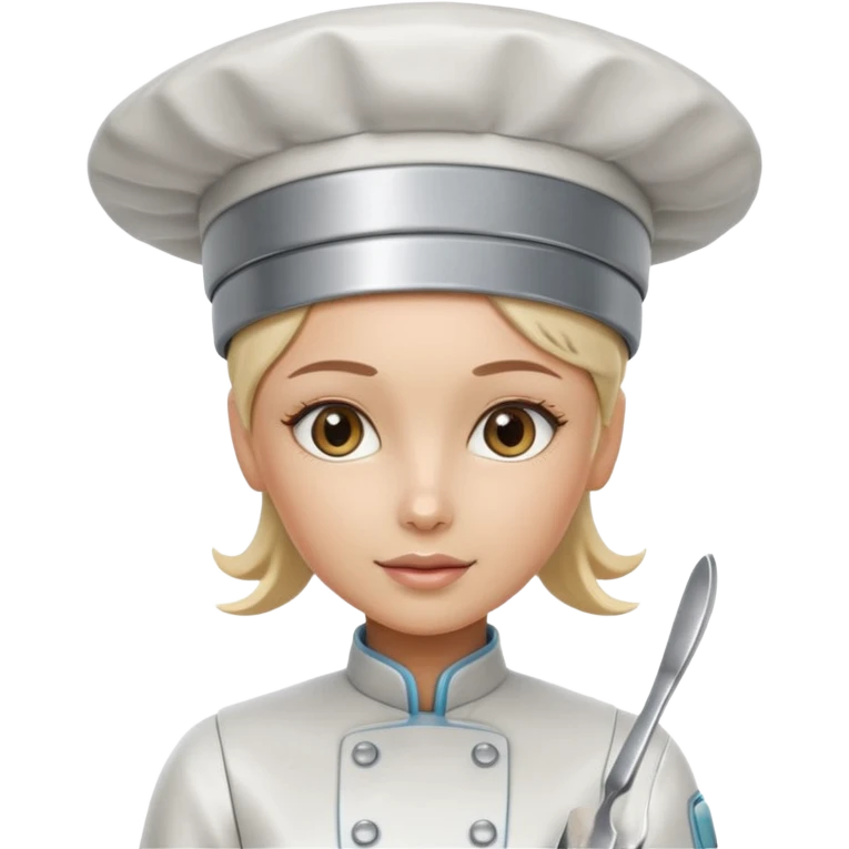 female robot chef emoji