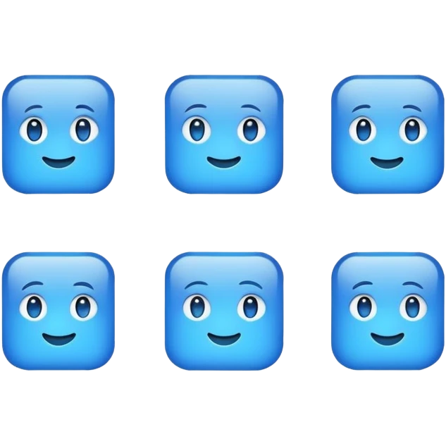 Blue emoji