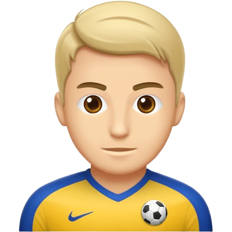 Sebastian Szymanski futbolcusu, genç Polonyalı futbolcu, kısa saçlı, futbol formasıyla, futbol topuyla, dinamik pozda emoji