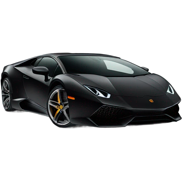 Lamborghini Black  emoji