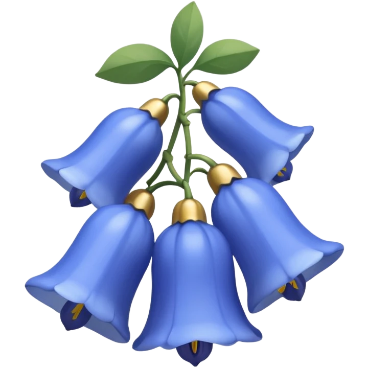 light blue bluebells  emoji