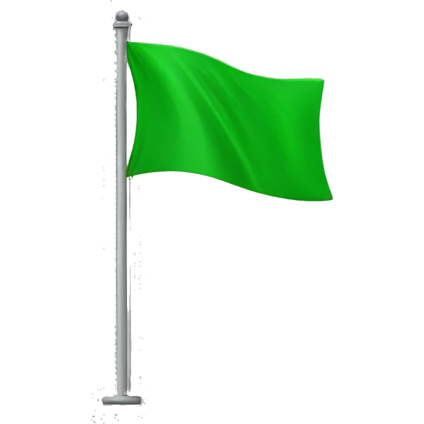 Green flag emoji
