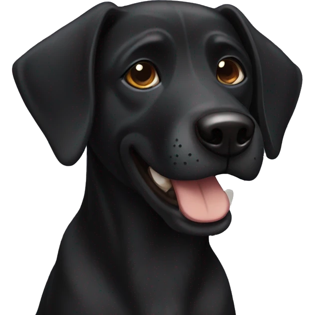black dog emoji
