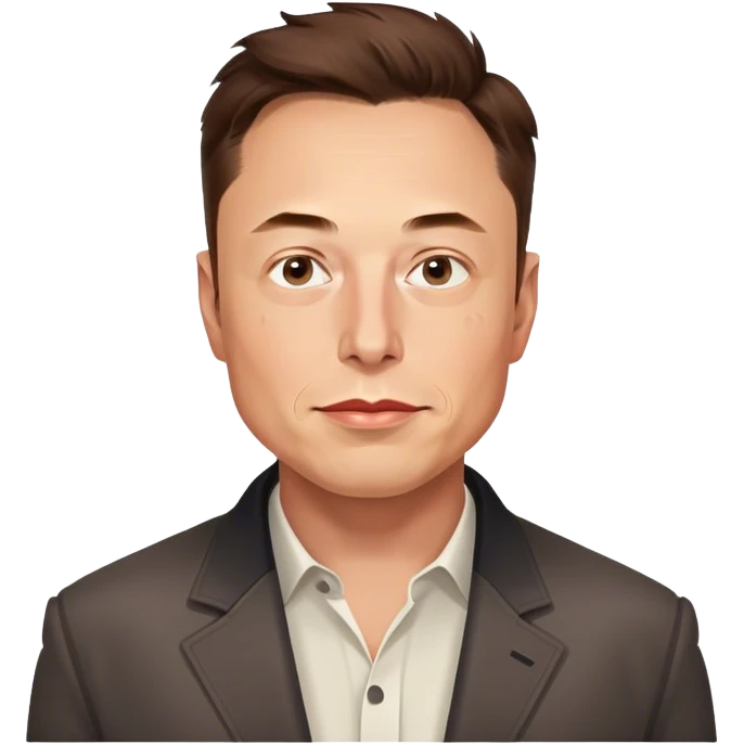 Elon musk illustration emoji