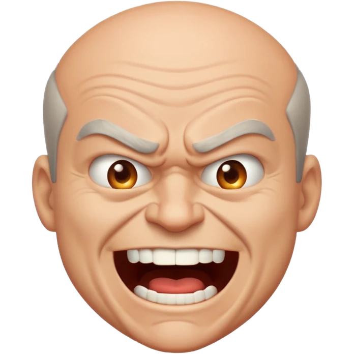 Laughing Angry man emoji