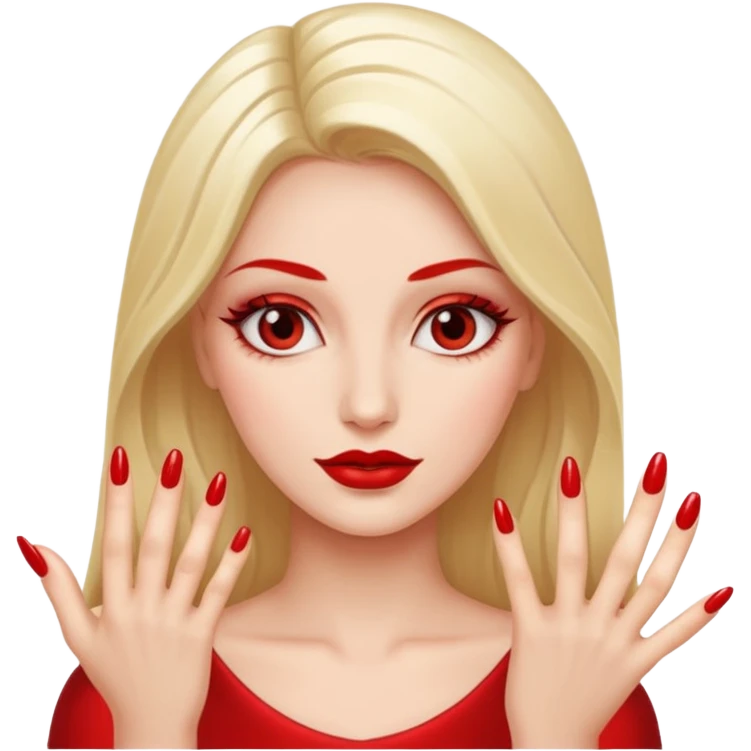 Diva with nails emoji