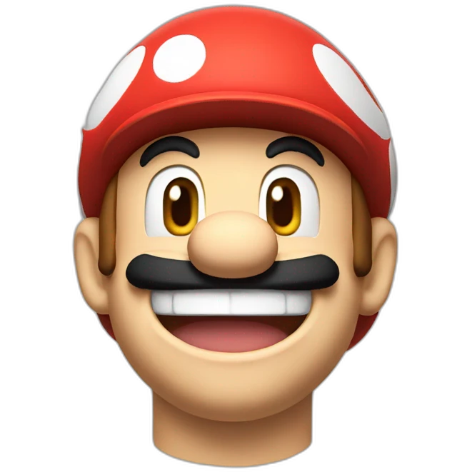 Mario laughing emoji