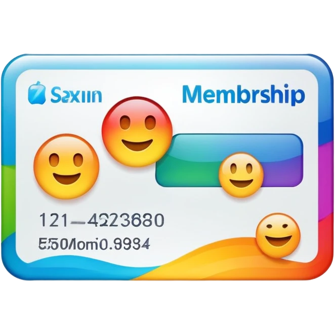 membership card  emoji