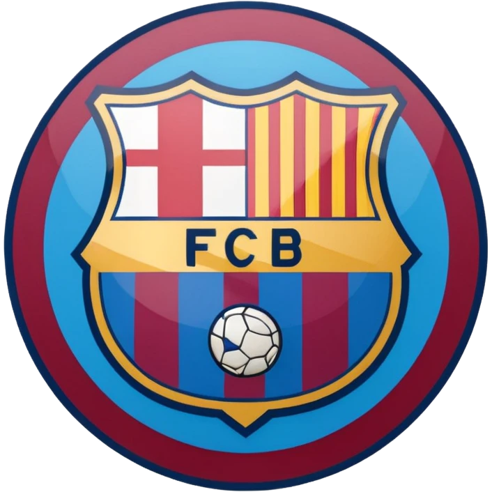 Barcelona football club logo (more accurate) emoji
