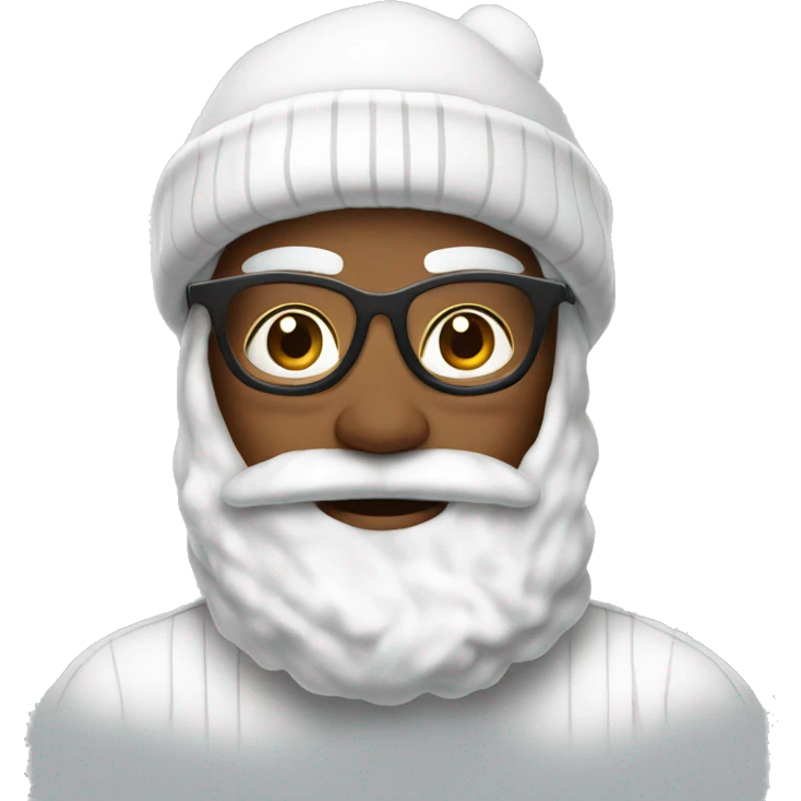 White christmas cozy emoji