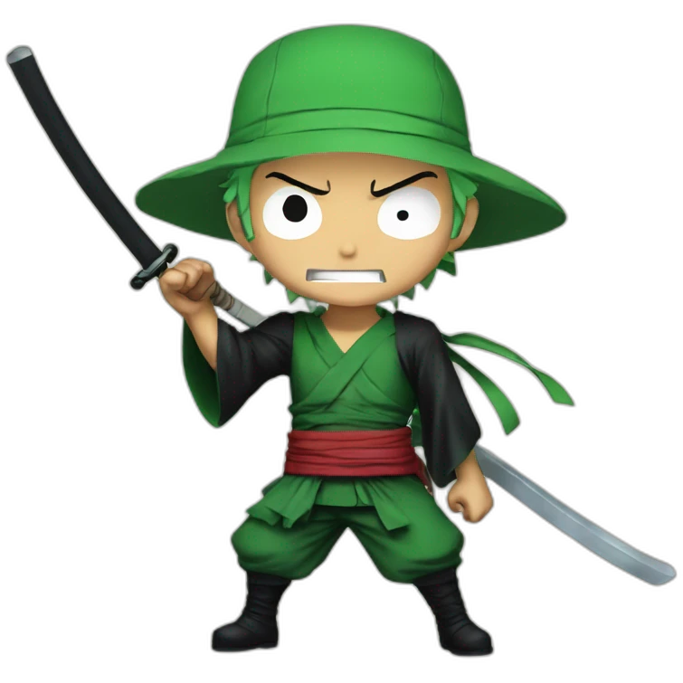 zoro one piece au combat emoji